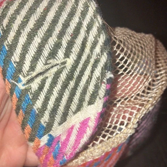 Colorful Diesel pink Patchwork Cap - Picture 8 of 8